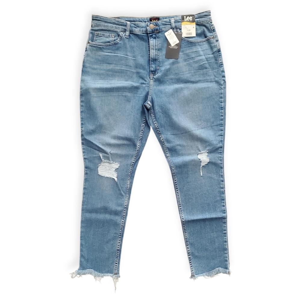 Lee Women's High Rise Skinny Jeans - Medium Blue